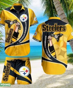 Pittsburgh Steelers NFL Bold Hawaiian Shirt And Short For Best Fans New Trends For This Summer Beach