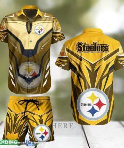 Pittsburgh Steelers NFL Bright Hawaiian Shirt And Short For Best Fans New Trends For This Summer Beach