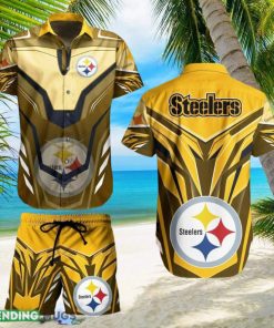 Pittsburgh Steelers NFL Bright Hawaiian Shirt And Short For Best Fans New Trends For This Summer Beach