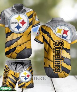 Pittsburgh Steelers NFL SAS Hawaiian Shirt And Short For Best Fans Gift New Trending Beach Holiday