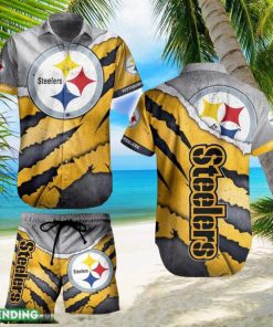 Pittsburgh Steelers NFL SAS Hawaiian Shirt And Short For Best Fans Gift New Trending Beach Holiday