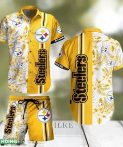 Pittsburgh Steelers NFL Tropical Pattern Hawaiian Shirt And Short For Best Fans Gift New Trending Beach Holiday