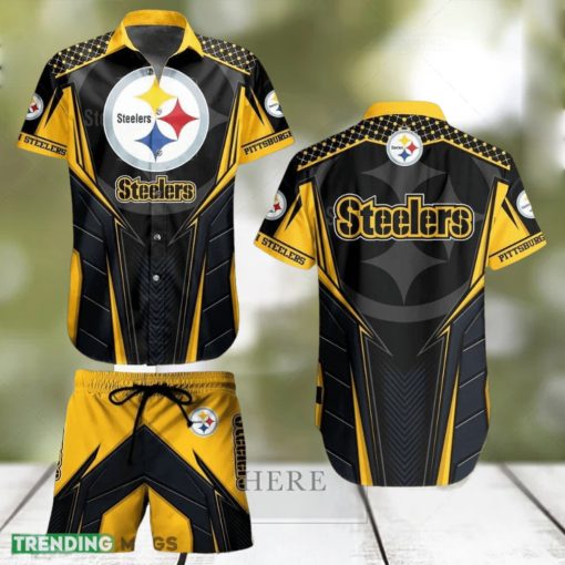 Pittsburgh Steelers NFL Vibrant Hawaiian Shirt And Short For Best Fans New Trends For This Summer Beach