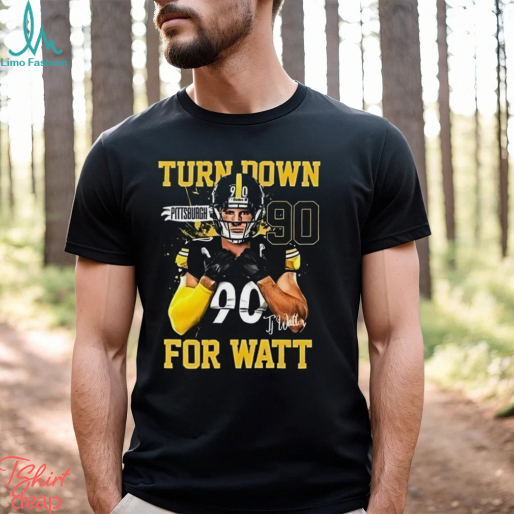 Pittsburgh Steelers TJ Watt 90 Player Football T Shirt Pittsburgh Steelers TJ Watt 90 Player Football T Shirt