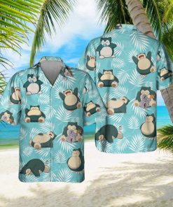 Pokemon Snorlax Hawaiian Shirts And Short Summer Beach Set