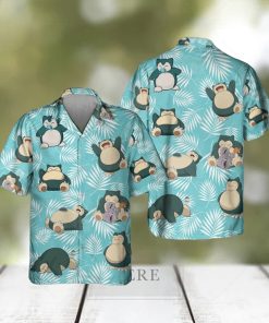 Pokemon Snorlax Hawaiian Shirts And Short Summer Beach Set