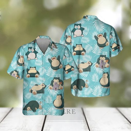 Pokemon Snorlax Hawaiian Shirts And Short Summer Beach Set