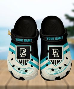 Port Adelaide Football Club AFL Classic Custom Name Crocs Clogs Shoes