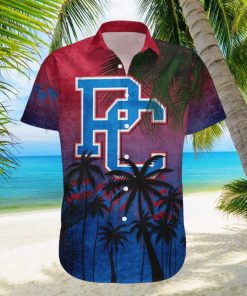 Presbyterian Blue Hose Hawaiian Shirt Summer Gift Coconut Tree Tropical Grunge Pattern For NCAA Fans