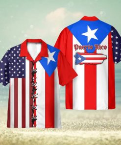 Puerto Rico Flag 3D Hawaiian Shirt Holiday Gift