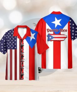 Puerto Rico Flag 3D Hawaiian Shirt Holiday Gift