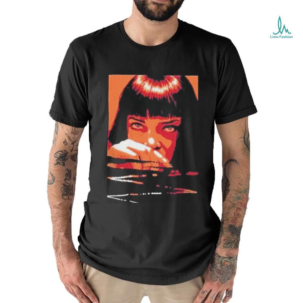 Pulp fiction t shirt mia online wallace