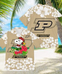 Purdue Boilermakers Champions Sports Hibiscus Patterns 3D Hawaiian Shirt For Men Women Gifts New Trending Teams Shirt Hollidays