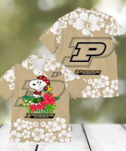 Purdue Boilermakers Champions Sports Hibiscus Patterns 3D Hawaiian Shirt For Men Women Gifts New Trending Teams Shirt Hollidays