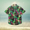 Purdue Boilermakers Black Floral Hawaiian Shirt