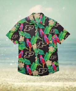 Purdue Boilermakers Floral Hawaiian Shirt