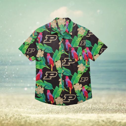 Purdue Boilermakers Floral Hawaiian Shirt