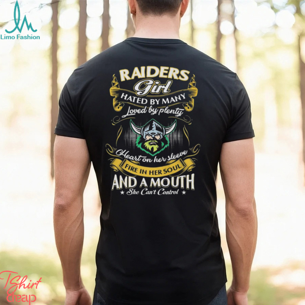 Raiders Girl Hated By Many Loved By Plenty Heart On Her Sleeve Fire In Her Soul And A Mouth She Can’t Control Shirt Raiders Girl Hated By Many Loved By Plenty Heart On Her Sleeve Fire In Her Soul And A Mouth She Can’t Control Shirt