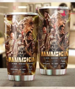 Rammstein Band Signatures Tumbler