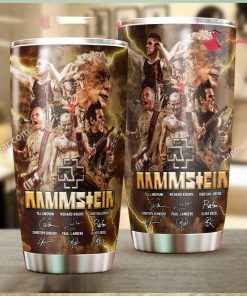 Rammstein Band Signatures Tumbler