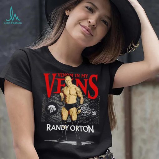 Randy Orton Venom In My Veins WHT Superstars WWE Shirt