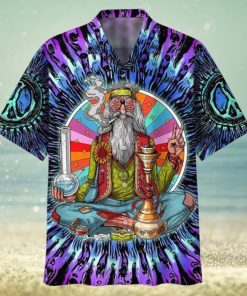 Retro Hippie Vibes in Hawaiian Full Print Ensemble Shirt