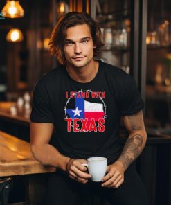 Retro I Stand With Texas Map shirt