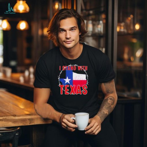 Retro I Stand With Texas Map shirt