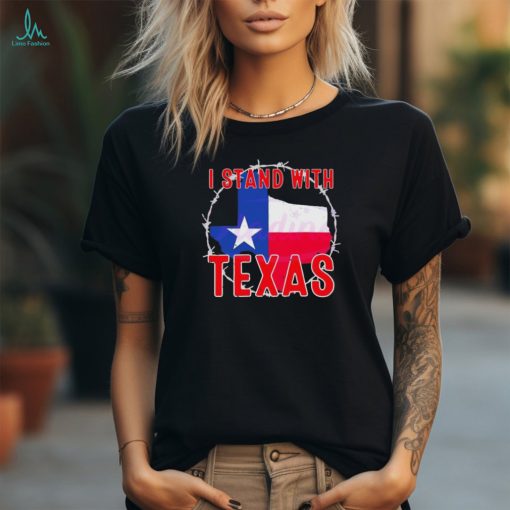 Retro I Stand With Texas Map shirt