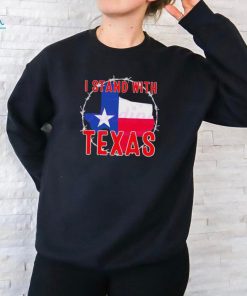 Retro I Stand With Texas Map shirt