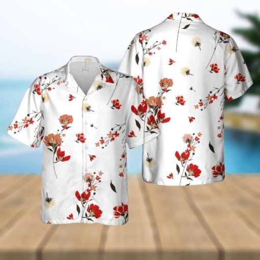 Retro wild flower pattern Hawaiian Shirt