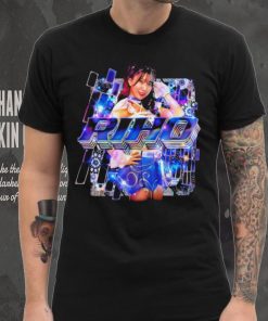 Riho professional wrestling portrait iridescence shirt