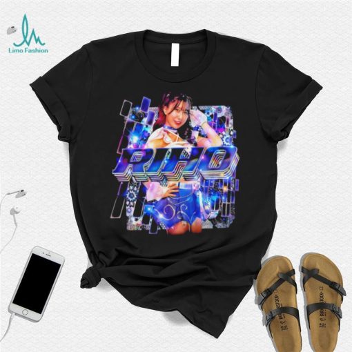 Riho professional wrestling portrait iridescence shirt