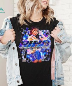 Riho professional wrestling portrait iridescence shirt