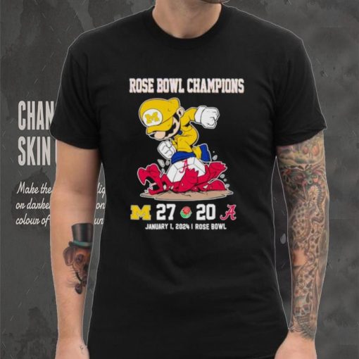 Rose Bowl Game Super Mario Michigan Wolverines stomp Alabama Crimson Tide 27 20 shirt