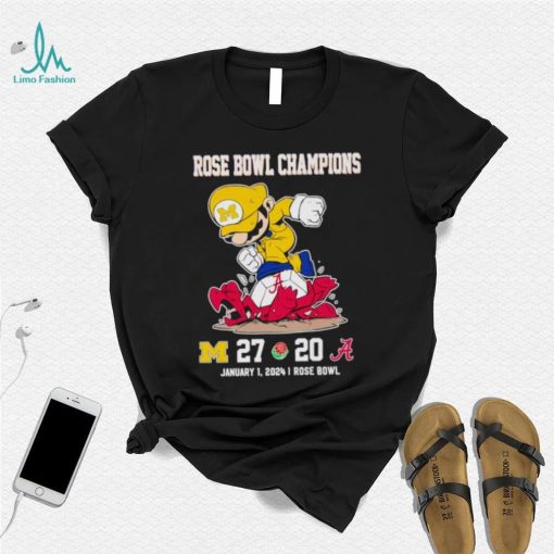Rose Bowl Game Super Mario Michigan Wolverines stomp Alabama Crimson Tide 27 20 shirt