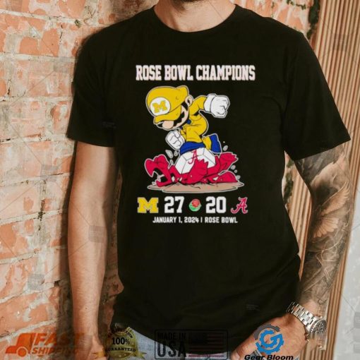 Rose Bowl Game Super Mario Michigan Wolverines stomp Alabama Crimson Tide 27 20 shirt