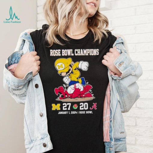 Rose Bowl Game Super Mario Michigan Wolverines stomp Alabama Crimson Tide 27 20 shirt