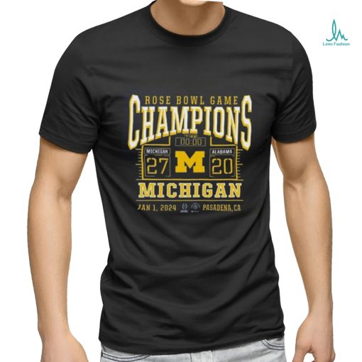 Rose Bowl Michigan Champions T Shirt