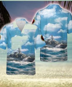 Royal Navy HMS Marlborough (F233) Type 23 frigate Hawaiian Shirt Gift Holidays