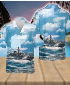 Royal Navy HMS Marlborough (F233) Type 23 frigate Hawaiian Shirt Gift Holidays