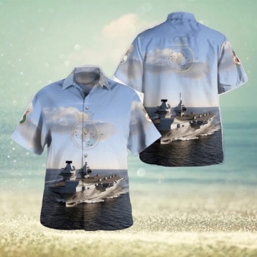 Royal Navy HMS Queen Elizabeth (R08) Hawaiian Shirt For Men And Women