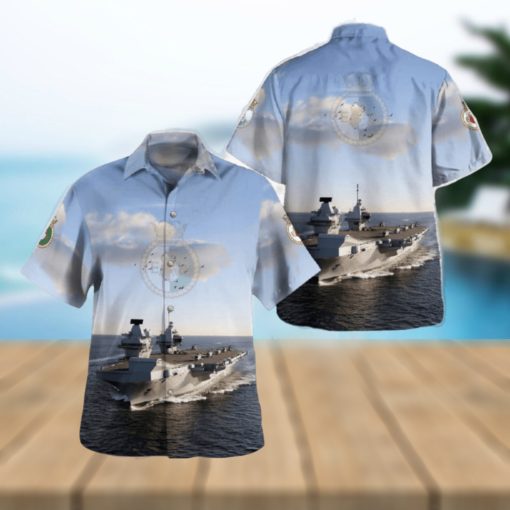 Royal Navy HMS Queen Elizabeth (R08) Hawaiian Shirt For Men And Women