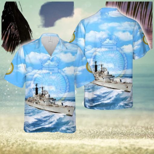 Royal Navy HMS York (D98) Type 42 destroyer Hawaiian Shirt Gift For Fans