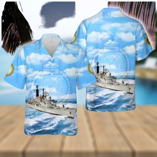 Royal Navy HMS York (D98) Type 42 destroyer Hawaiian Shirt Gift For Fans