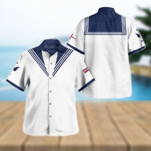 Royal Navy Submarine Service Uniform White Tropical Version Hawaiian Shirt Ideas Gift