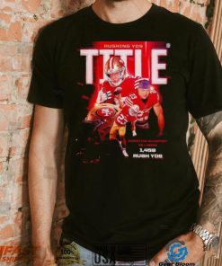 Rushing yds title Christian McCaffrey poster shirt