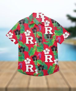 Rutgers Scarlet Knights Floral Hawaiian Shirt