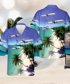 SAS Scandinavian Airlines Boeing 737 800 airplane 3D Hawaiian Shirt Beach Lover Gift