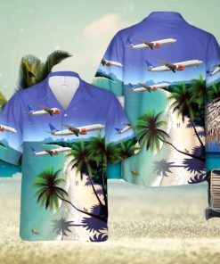 SAS Scandinavian Airlines Boeing 737 800 airplane 3D Hawaiian Shirt Beach Lover Gift